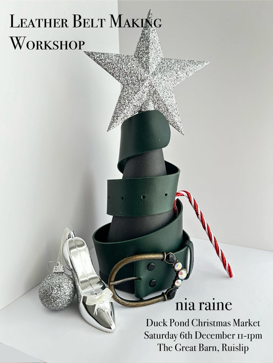 Leather Belt Workshop - with Duck Pond Christmas Market 6th December, Ruislip